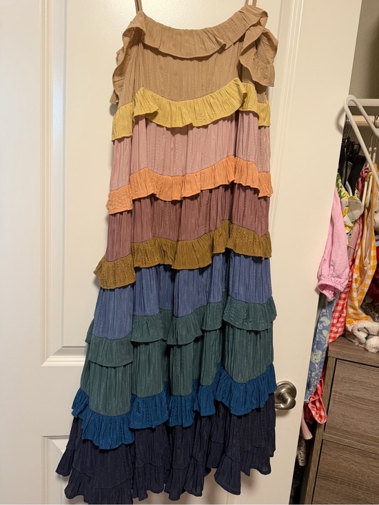 Storia Dresses & Skirts - Storia Nude-Tan Slip Dress with Adjustable Straps